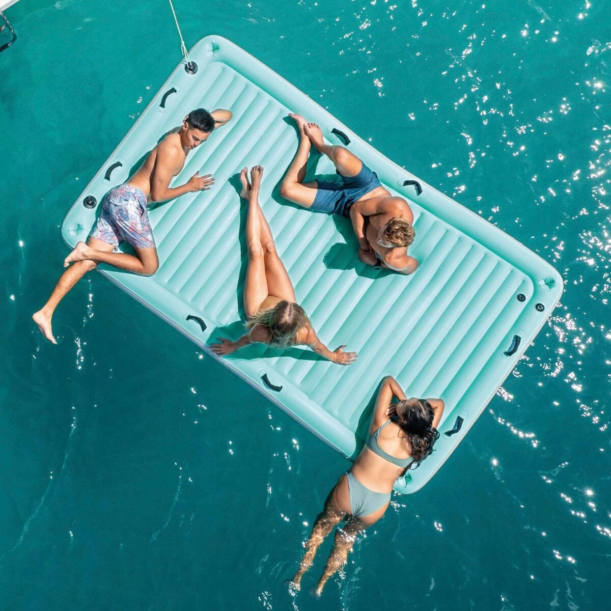 Inflatable Pool Float Intex Sega Balts Tirkīzs 310 x 18 x 183 cm